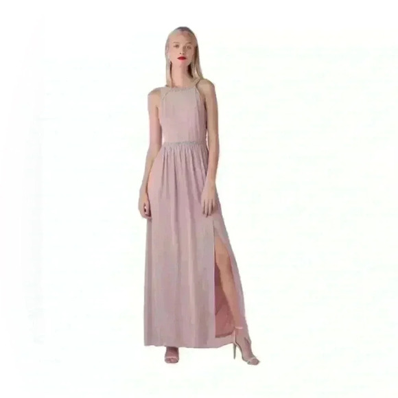 TFNC Bridesmaid blush Maxi Dress Size 12 - Picture 3 of 8